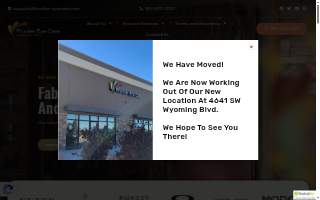 Frontier Eye Care website