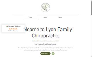 Lyon Family Chiropractic website