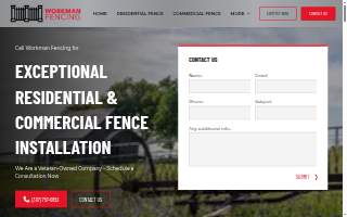 Workman Fencing website