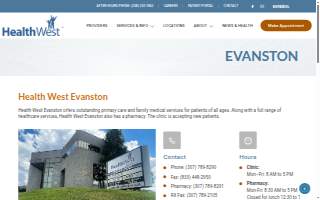 Health West - Evanston Clinic website