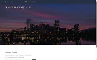 Phillips Law, LLC Attorneys at Law website