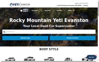 Rocky Mountain Yeti Evanston website