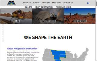Melgaard Construction website