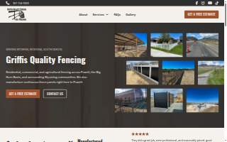 Griffis Quality Fencing website