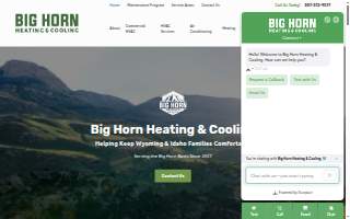 Big Horn Heating & Cooling website