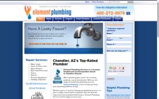 Element Plumbing website
