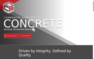 CCS Concrete website