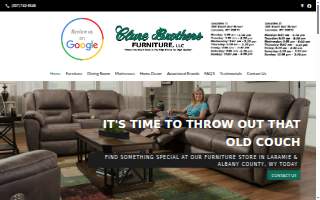 Clure Brothers Furniture website