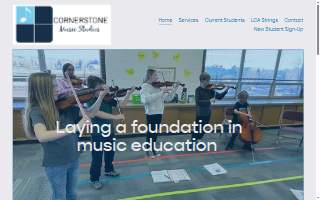 Cornerstone Music Studios website