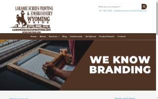 Laramie Screen Printing website