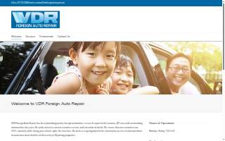 VDR Foreign Auto Repair website