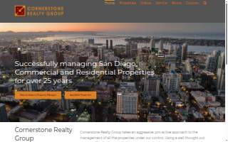 Cornerstone Group Realty website