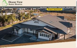 Desert View Animal Hospital website