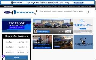 First Choice Ford website