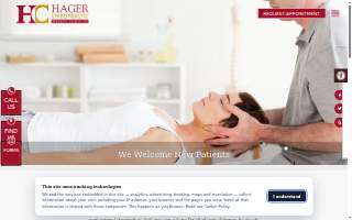 Hager Chiropractic Health Clinic website