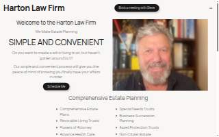 Harton Law Firm website