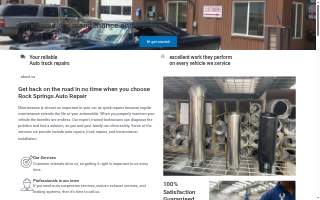 Rock Springs Auto Repair website