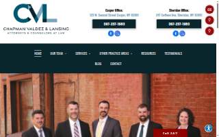 Chapman Valdez & Lansing Attorneys at Law website