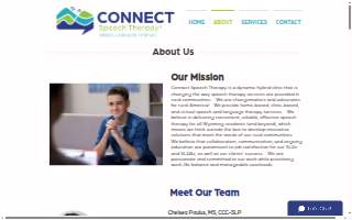 Connect Speech Therapy website