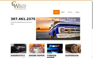 CW Auto Service website