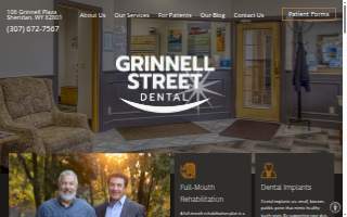 Grinnell Street Dental website