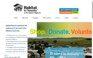 Habitat For Humanity Restore website