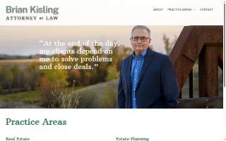 Kisling Law LLC website