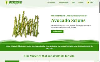 Avocadoscions.com website