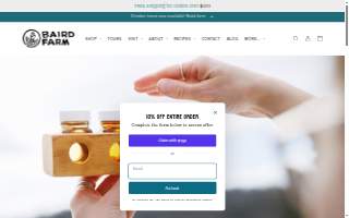 Baird Farm Maple LLC website