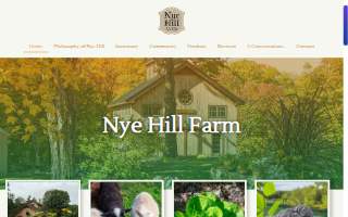 Nye Hill Farm LLC website