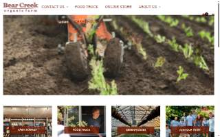Bear Creek Organics LLC website