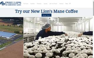 Phillips Mushroom Farms website