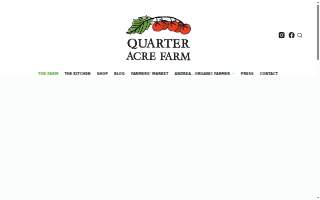 Quarter Acre Farm website