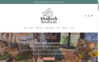 Rhubarb Botanicals, LLC website