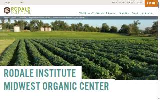 Rodale Institute Midwest Organic Center website