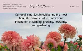 Skyfall Flowers, LLC website