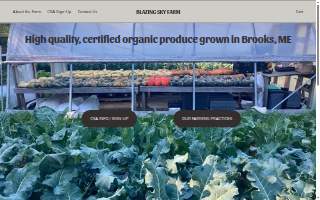 Blazing Sky Farm website
