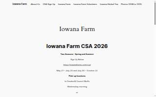 Teresa L. Troxel DBA Iowana Farm website