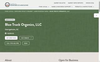 Blue Truck Organics LLC website