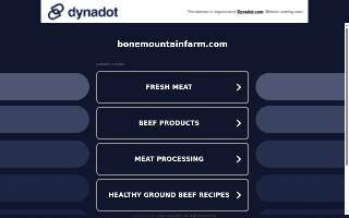 Bone Mountain Farm LLC website