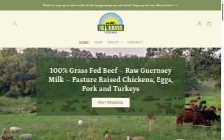 All Grass Farms website