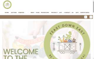 Feast Down East Food Hub website