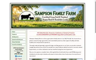 Sampson Family Farms website