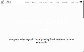Jóia Food Farm website