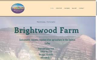 Brightwood Farm, LLC website