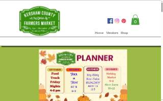 Kershaw County Farmers Market website