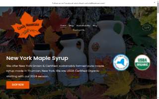 Candy Mountain LLC DBA Candy Mountain Maple Farm website