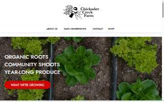 Chickadee Creek Farm website