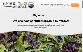 Chimalow Produce website