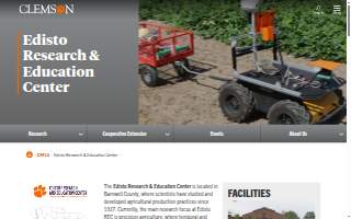 Clemson University Edisto Research & Education Center website